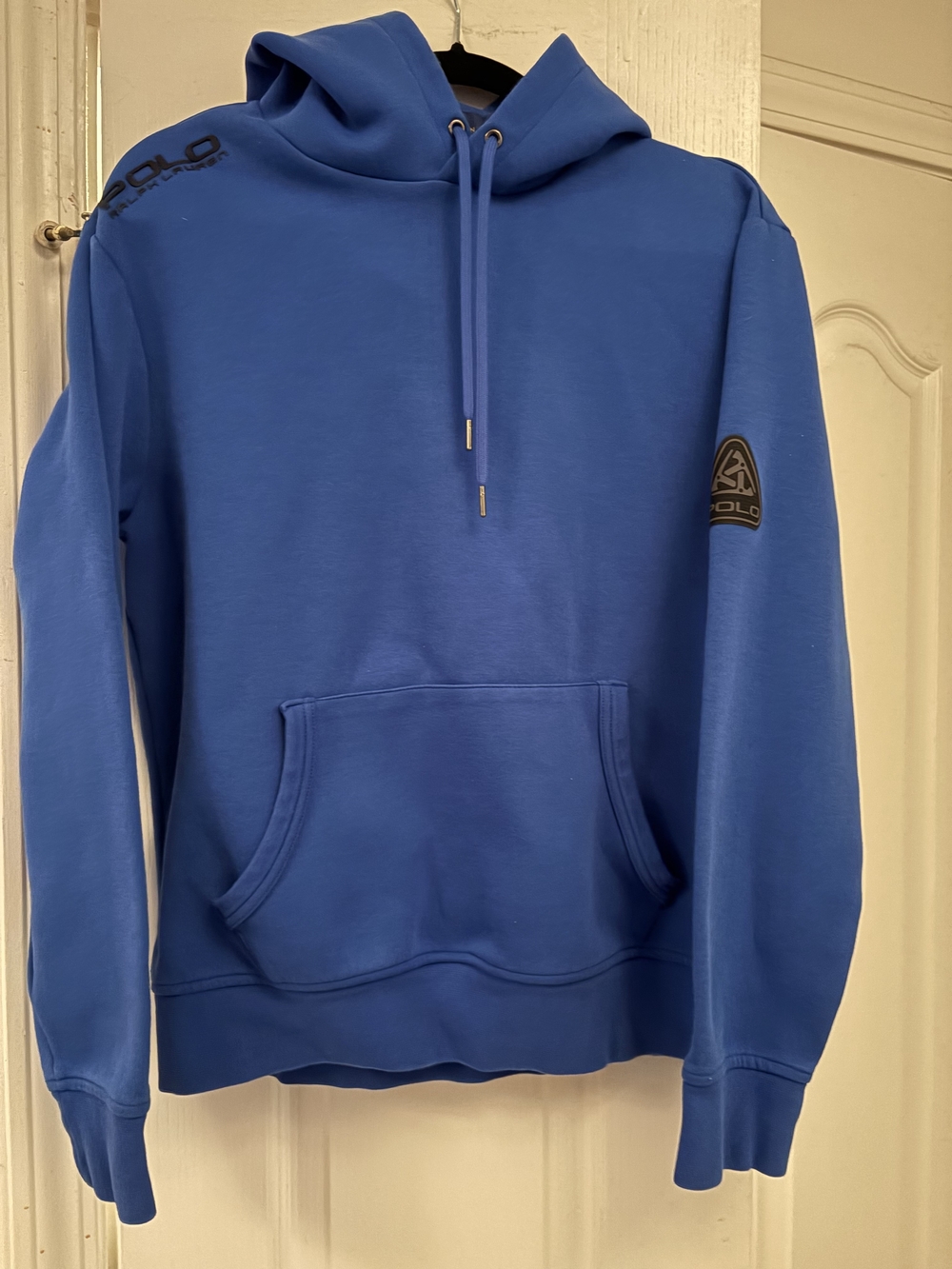 Polo by Ralph Lauren Blue Hooded Pullover Sweatshirt. Worn Twice